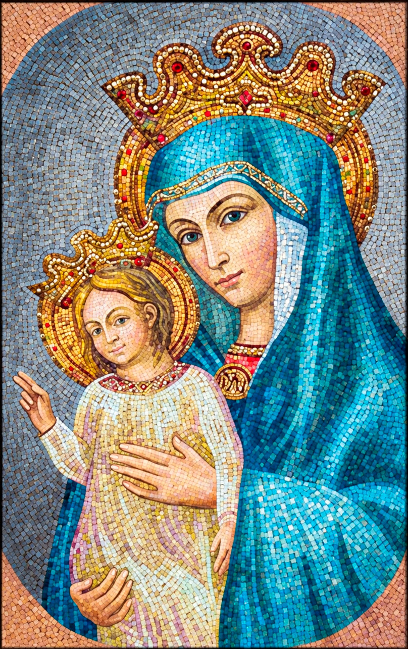 Reprodução de Mater Ecclesiae, Nossa Senhora com o Menino Jesus